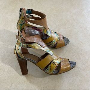 L’ artiste by spring step Brooke Shooties heel sandal shoes size 37 women’s Art